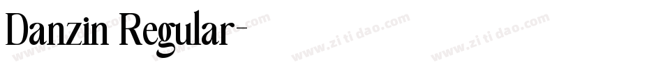 Danzin Regular字体转换
